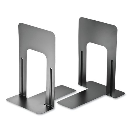 Officemate Steel Bookends, Nonskid, 5.88 x 8.25 x 9, Black OIC93051